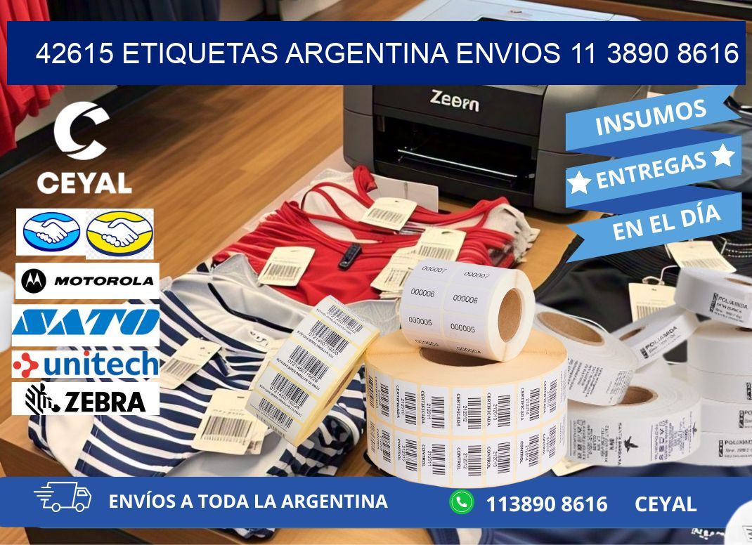 42615 ETIQUETAS ARGENTINA ENVIOS 11 3890 8616