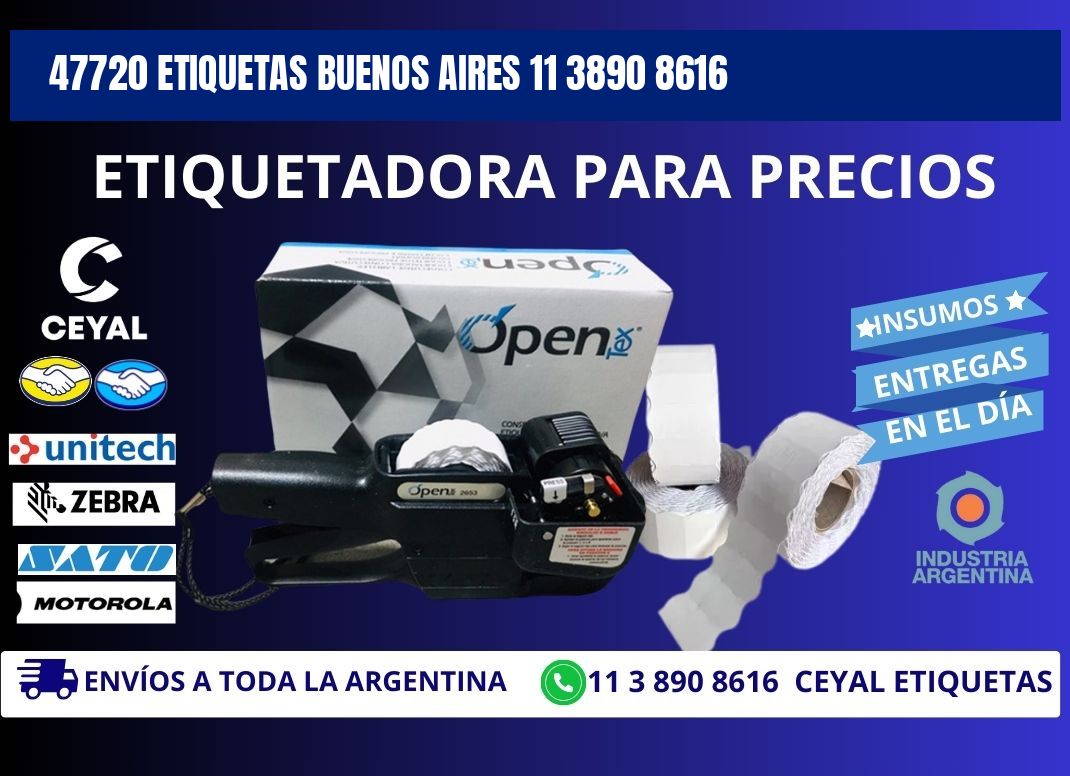 47720 ETIQUETAS BUENOS AIRES 11 3890 8616