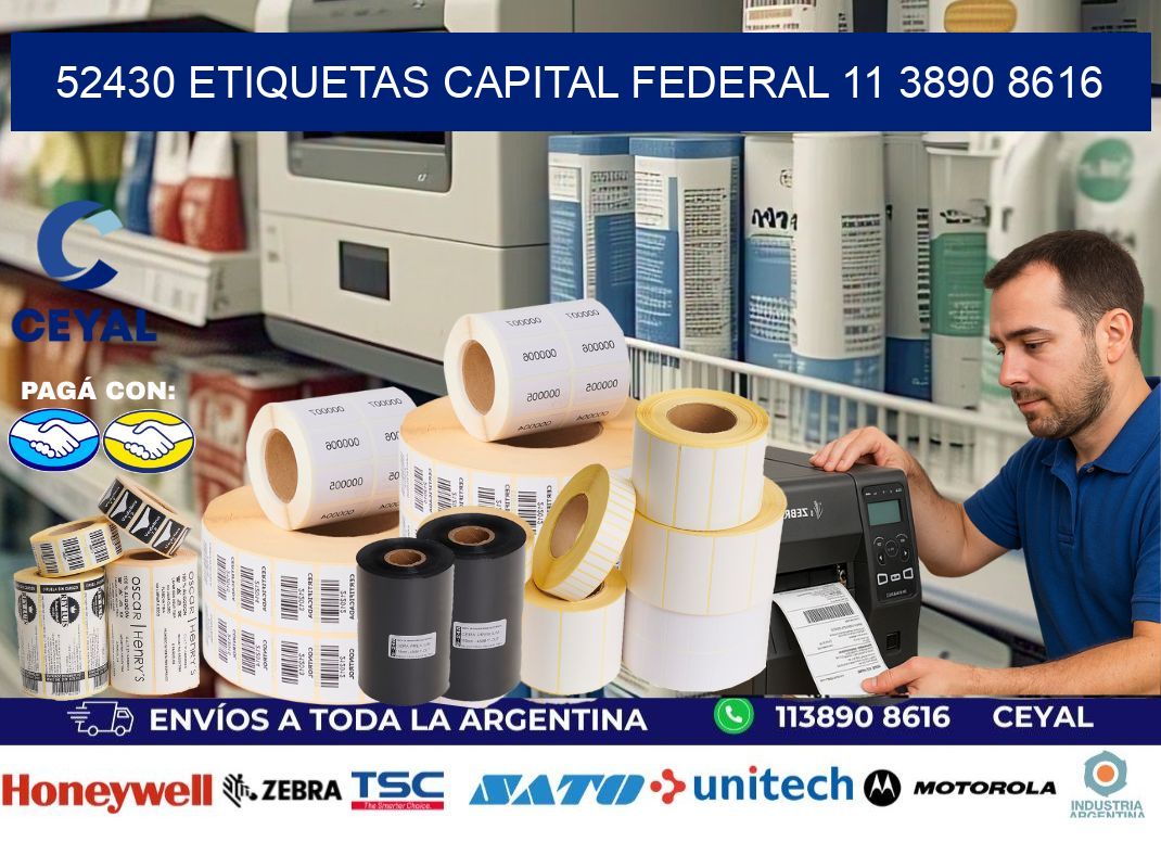 52430 ETIQUETAS CAPITAL FEDERAL 11 3890 8616