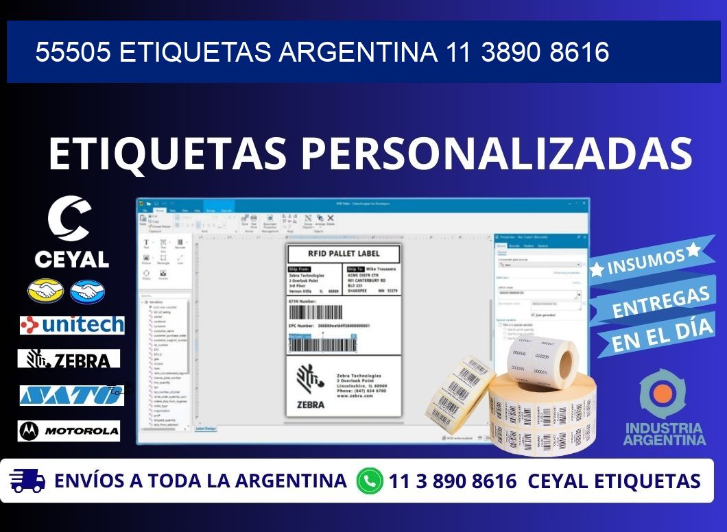 55505 ETIQUETAS ARGENTINA 11 3890 8616