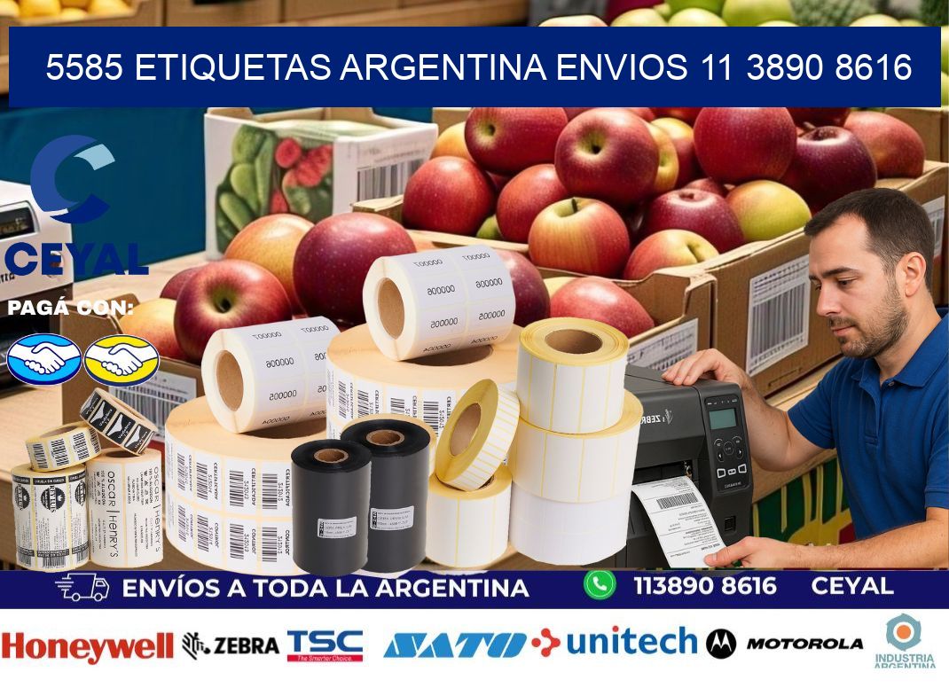 5585 ETIQUETAS ARGENTINA ENVIOS 11 3890 8616