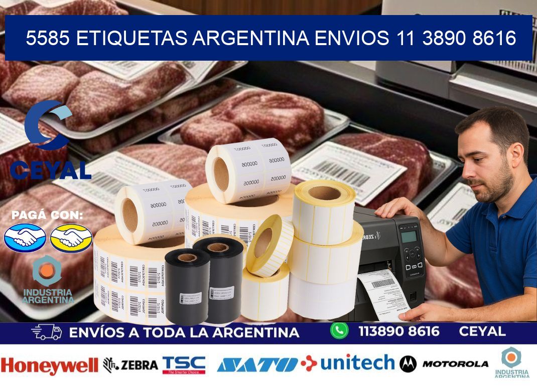 5585 ETIQUETAS ARGENTINA ENVIOS 11 3890 8616
