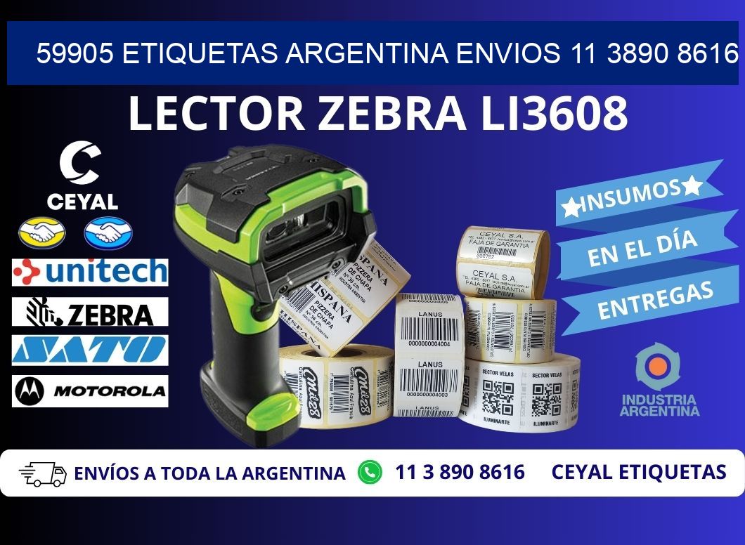 59905 ETIQUETAS ARGENTINA ENVIOS 11 3890 8616