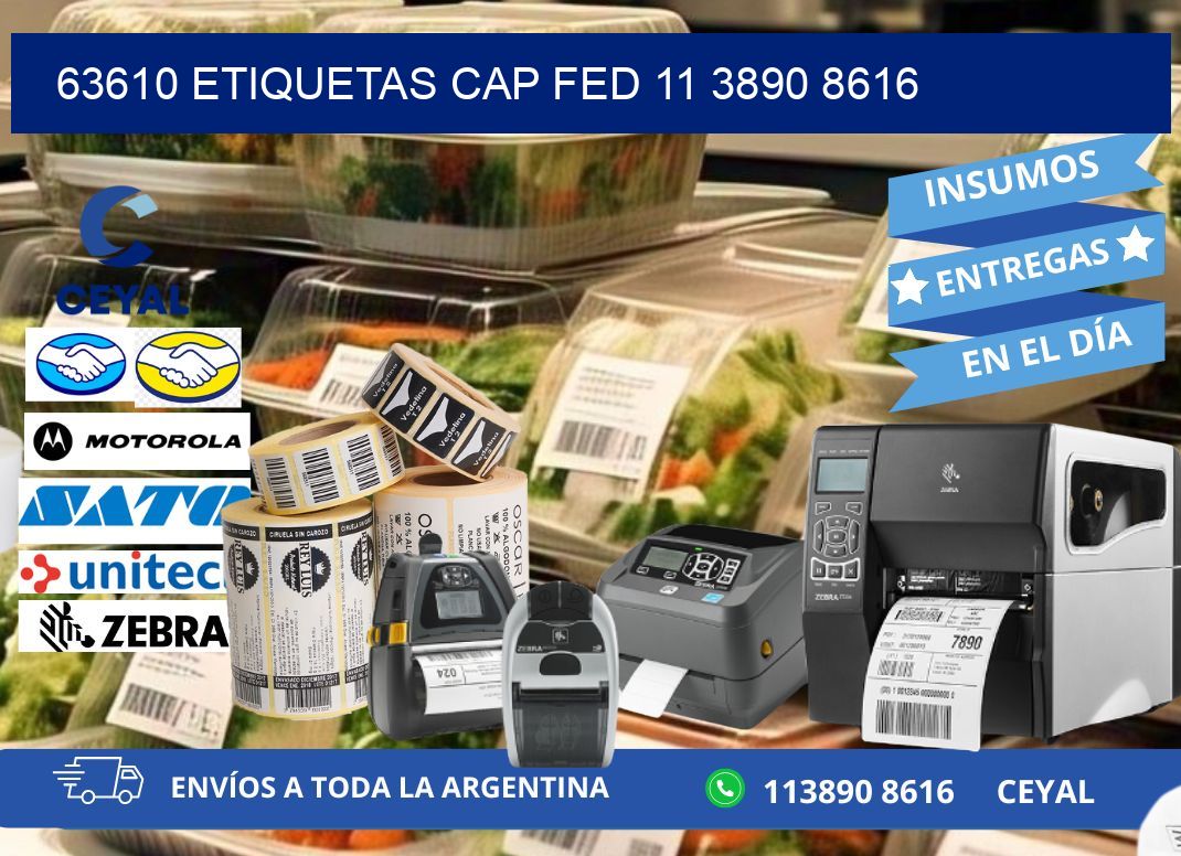 63610 ETIQUETAS CAP FED 11 3890 8616