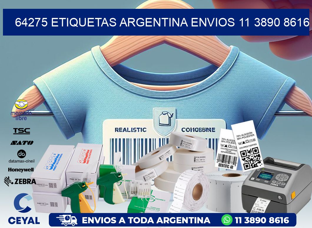 64275 ETIQUETAS ARGENTINA ENVIOS 11 3890 8616