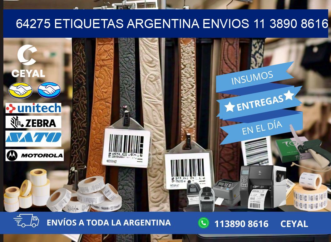 64275 ETIQUETAS ARGENTINA ENVIOS 11 3890 8616