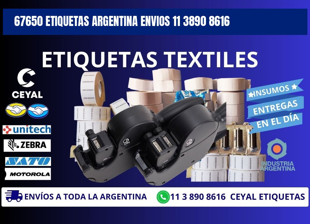 67650 ETIQUETAS ARGENTINA ENVIOS 11 3890 8616