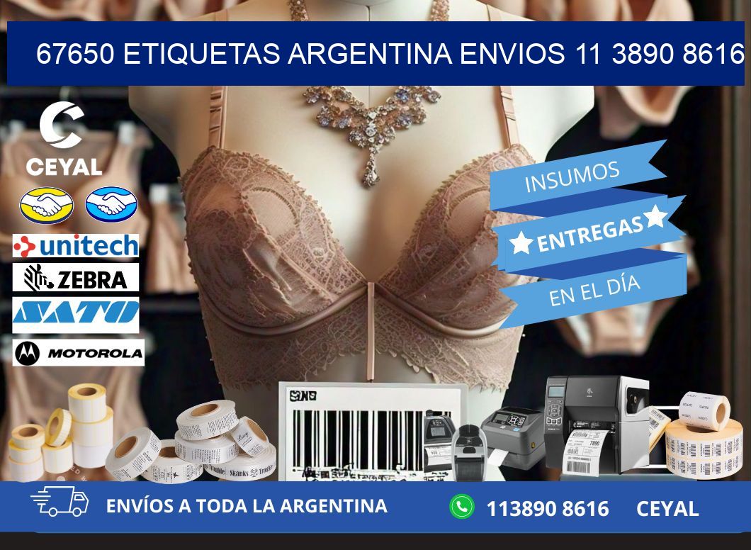 67650 ETIQUETAS ARGENTINA ENVIOS 11 3890 8616