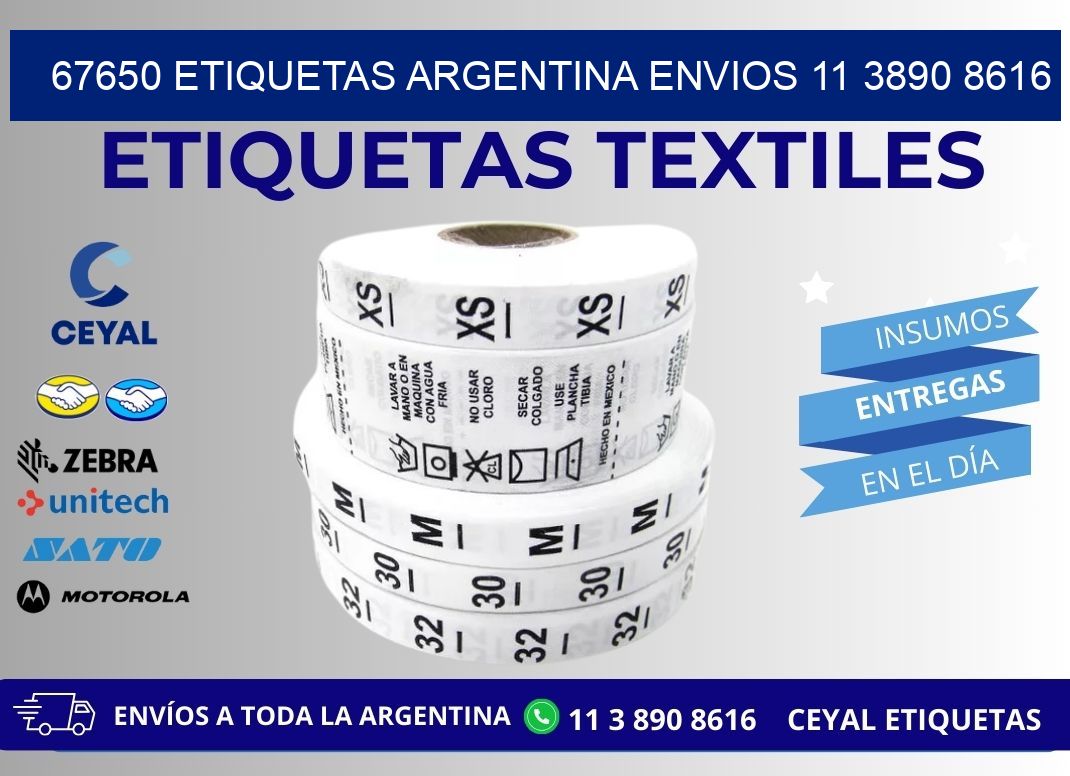 67650 ETIQUETAS ARGENTINA ENVIOS 11 3890 8616