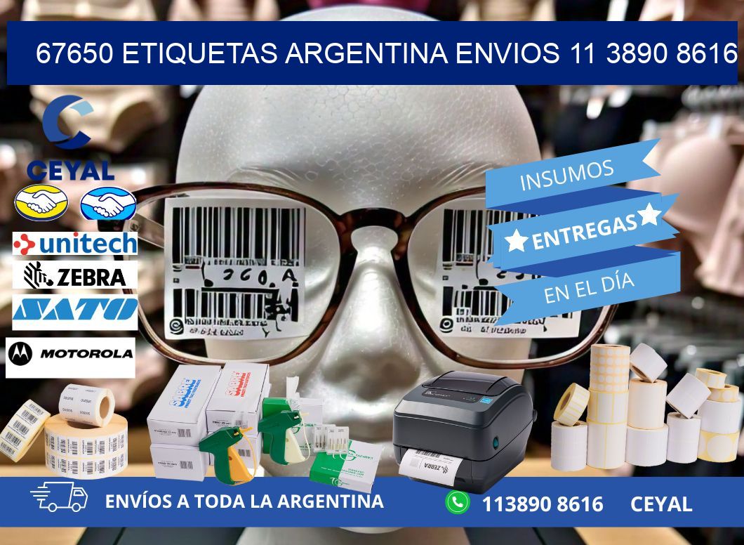 67650 ETIQUETAS ARGENTINA ENVIOS 11 3890 8616