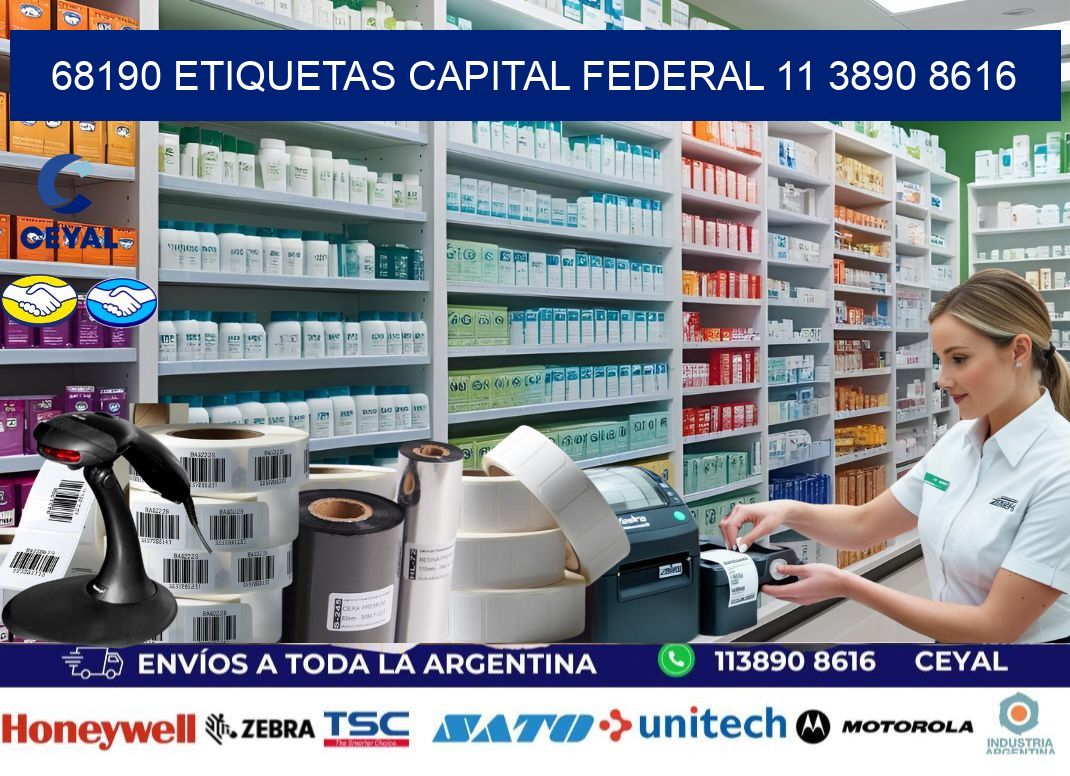 68190 ETIQUETAS CAPITAL FEDERAL 11 3890 8616