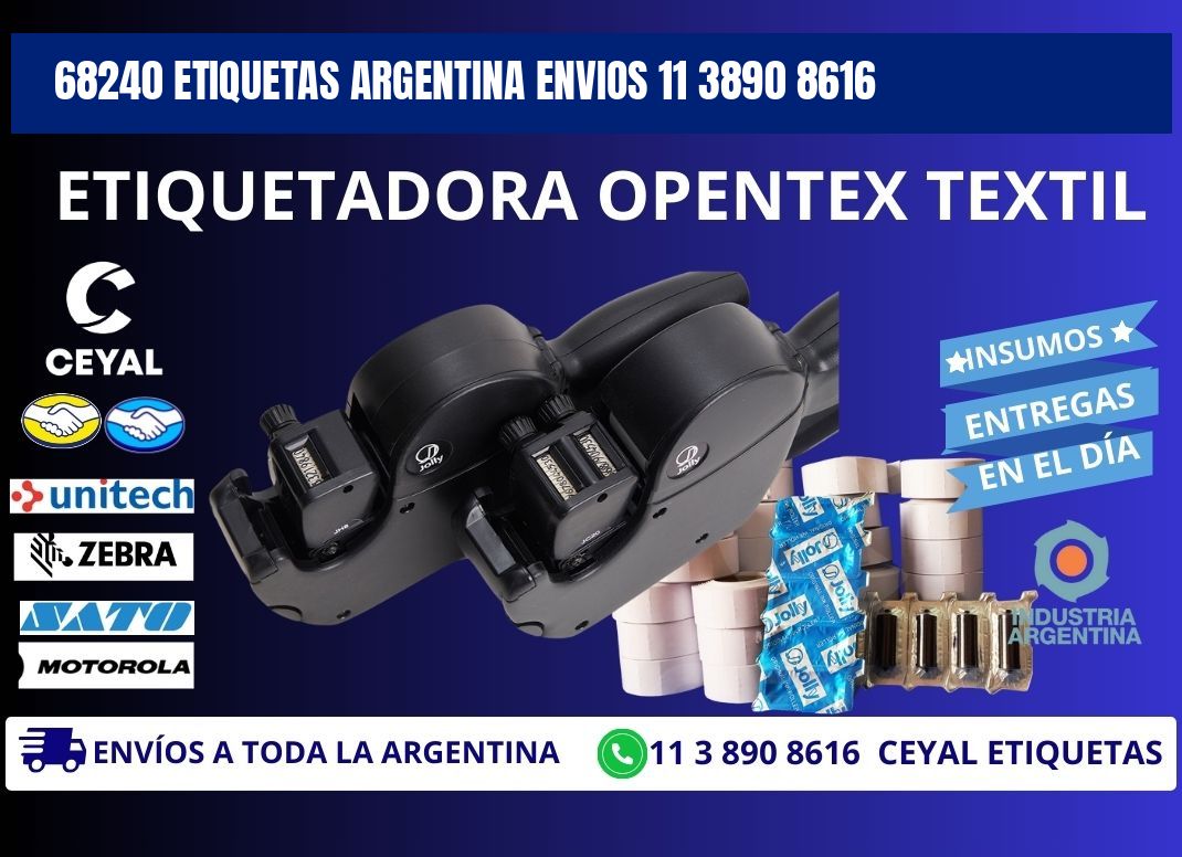 68240 ETIQUETAS ARGENTINA ENVIOS 11 3890 8616