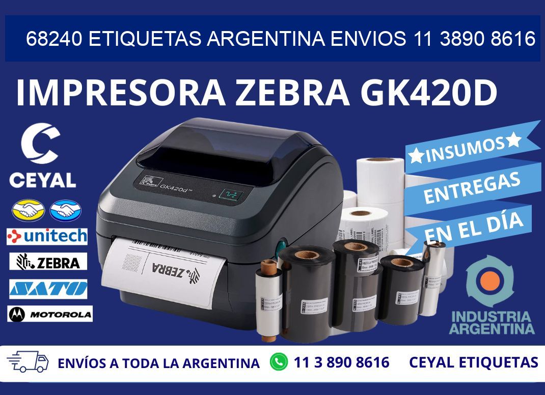 68240 ETIQUETAS ARGENTINA ENVIOS 11 3890 8616