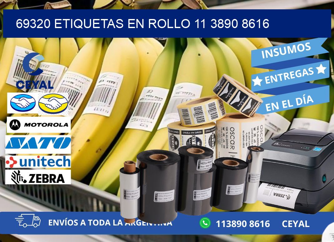 69320 ETIQUETAS EN ROLLO 11 3890 8616