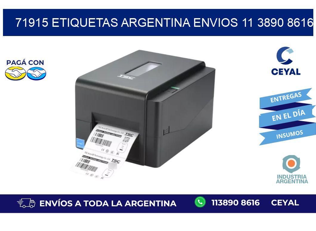 71915 ETIQUETAS ARGENTINA ENVIOS 11 3890 8616