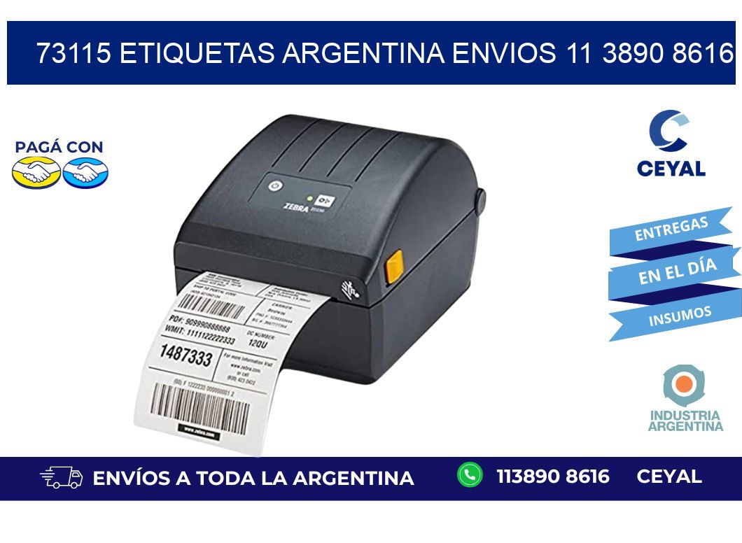 73115 ETIQUETAS ARGENTINA ENVIOS 11 3890 8616