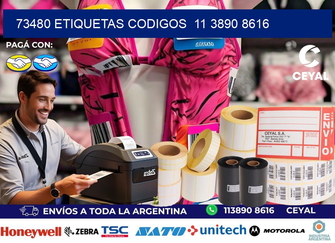 73480 ETIQUETAS CODIGOS  11 3890 8616