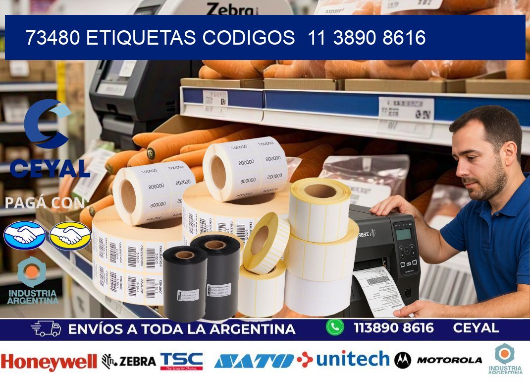 73480 ETIQUETAS CODIGOS  11 3890 8616