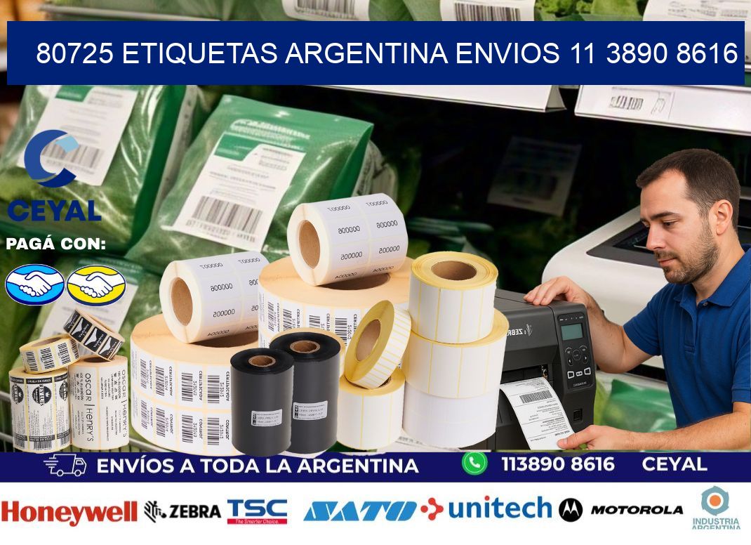 80725 ETIQUETAS ARGENTINA ENVIOS 11 3890 8616