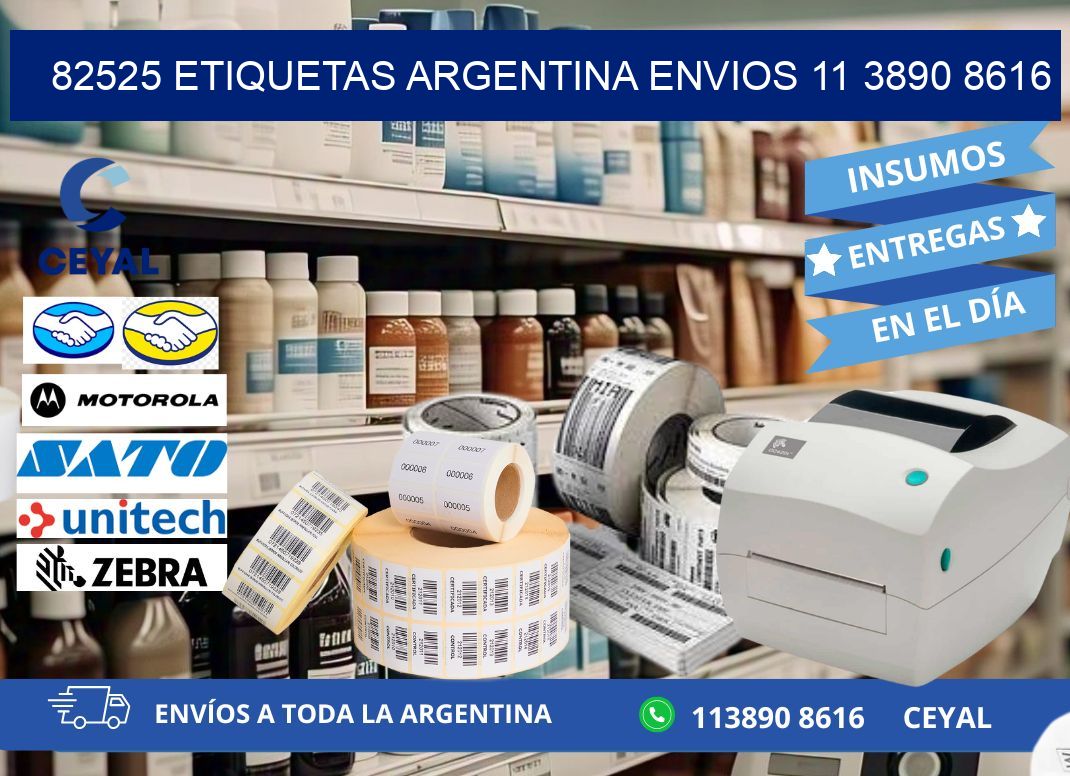 82525 ETIQUETAS ARGENTINA ENVIOS 11 3890 8616