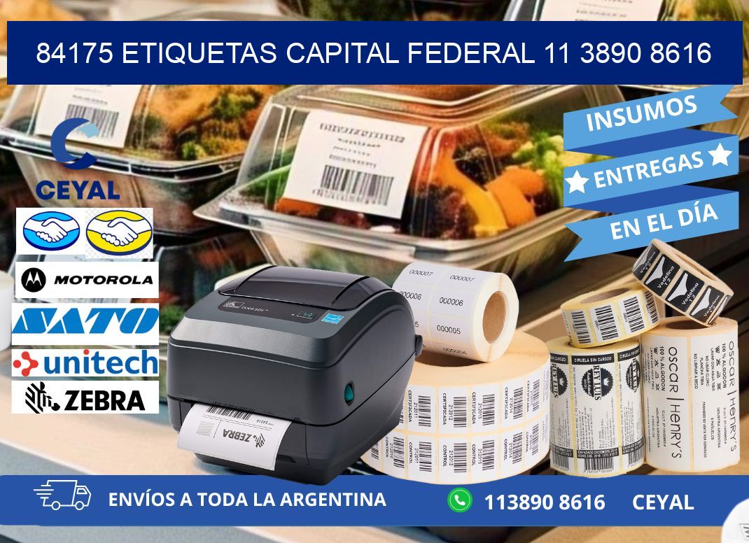 84175 ETIQUETAS CAPITAL FEDERAL 11 3890 8616