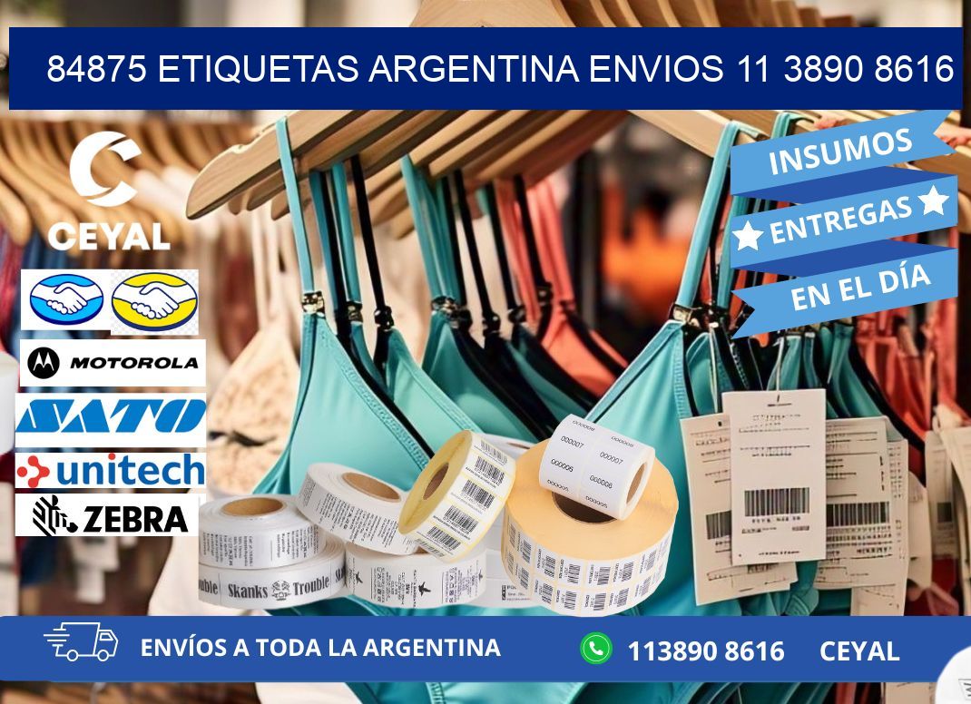 84875 ETIQUETAS ARGENTINA ENVIOS 11 3890 8616
