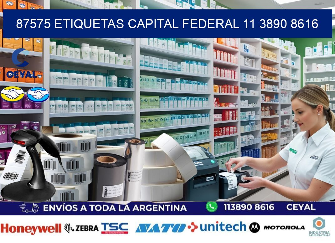 87575 ETIQUETAS CAPITAL FEDERAL 11 3890 8616