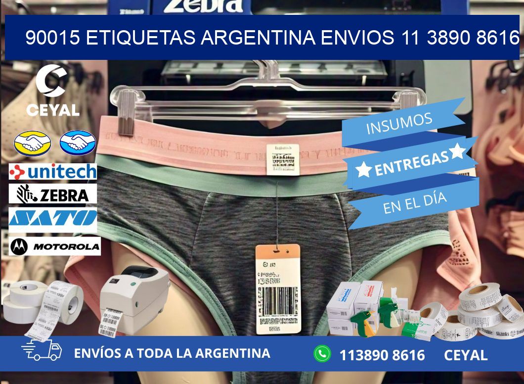 90015 ETIQUETAS ARGENTINA ENVIOS 11 3890 8616