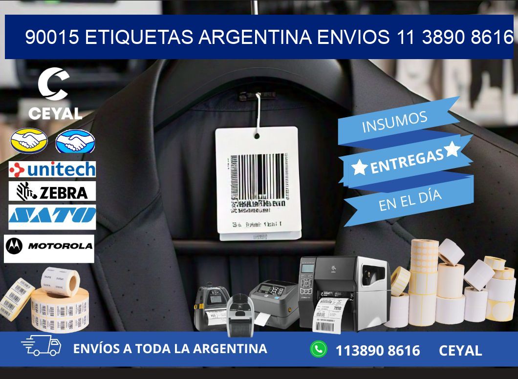 90015 ETIQUETAS ARGENTINA ENVIOS 11 3890 8616