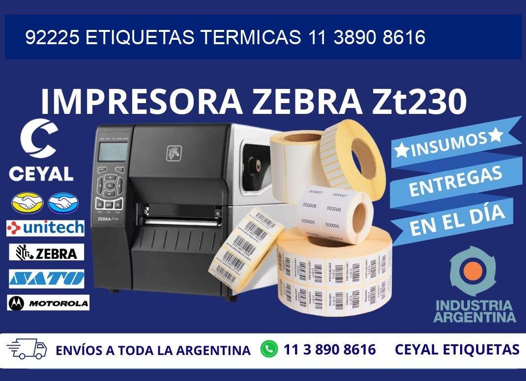 92225 ETIQUETAS TERMICAS 11 3890 8616