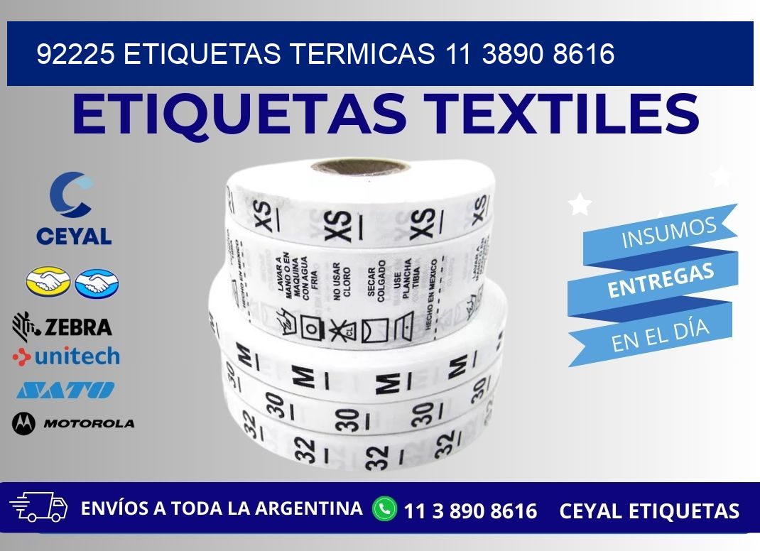 92225 ETIQUETAS TERMICAS 11 3890 8616