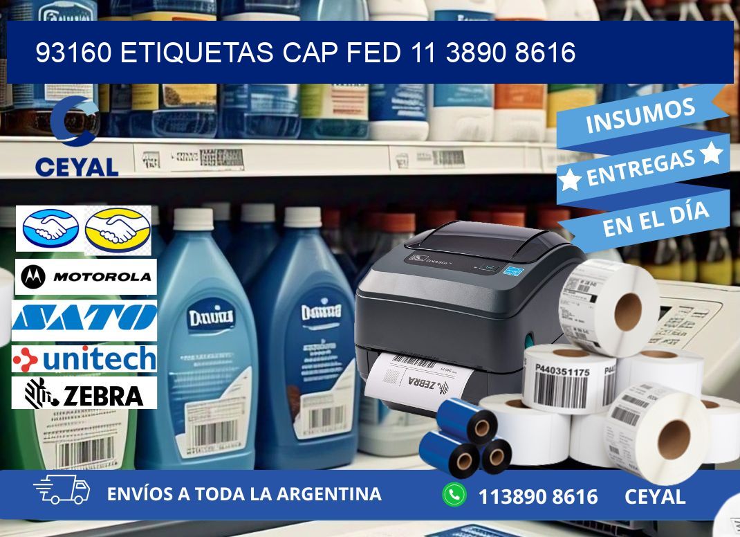 93160 ETIQUETAS CAP FED 11 3890 8616