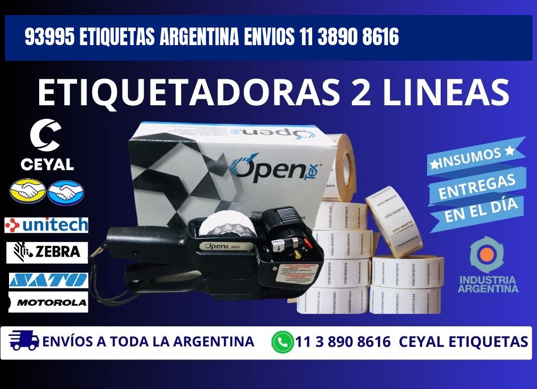 93995 ETIQUETAS ARGENTINA ENVIOS 11 3890 8616