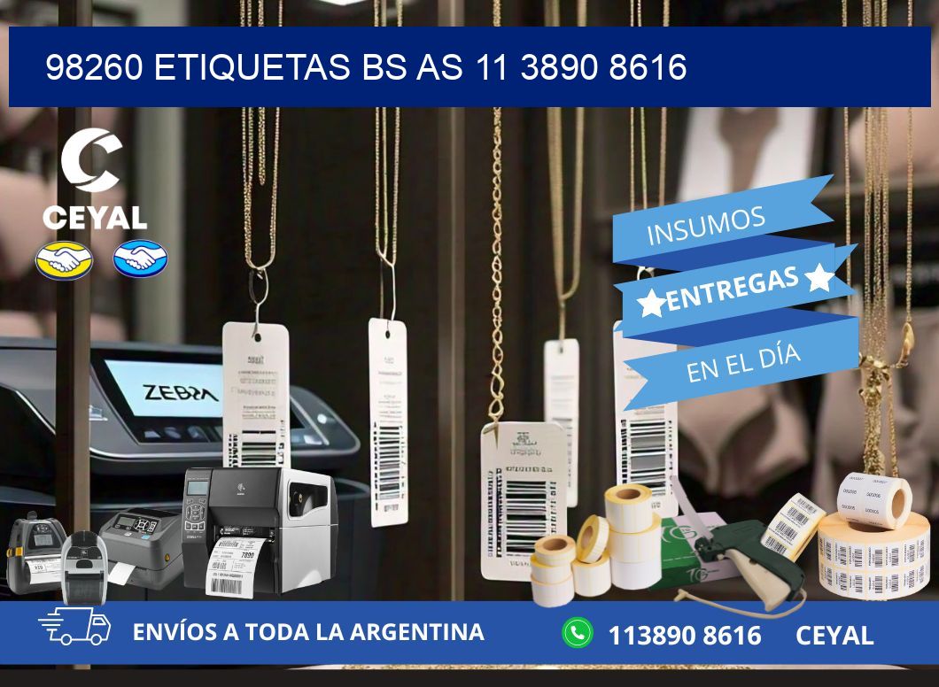 98260 ETIQUETAS BS AS 11 3890 8616