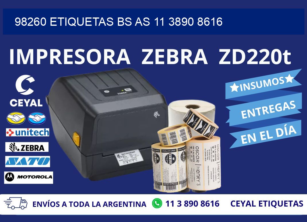 98260 ETIQUETAS BS AS 11 3890 8616