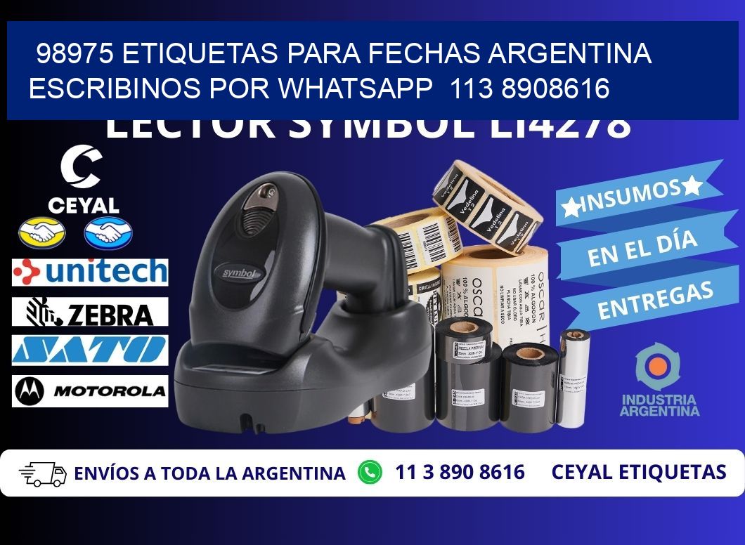98975 ETIQUETAS PARA FECHAS ARGENTINA ESCRIBINOS POR WHATSAPP  113 8908616