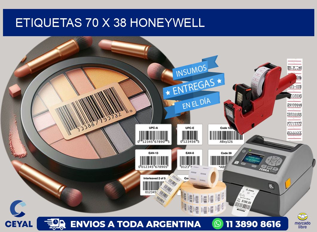 ETIQUETAS 70 x 38 HONEYWELL