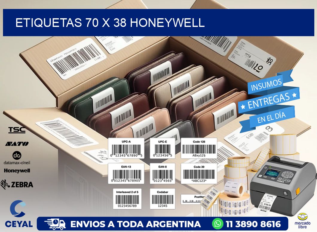 ETIQUETAS 70 x 38 HONEYWELL
