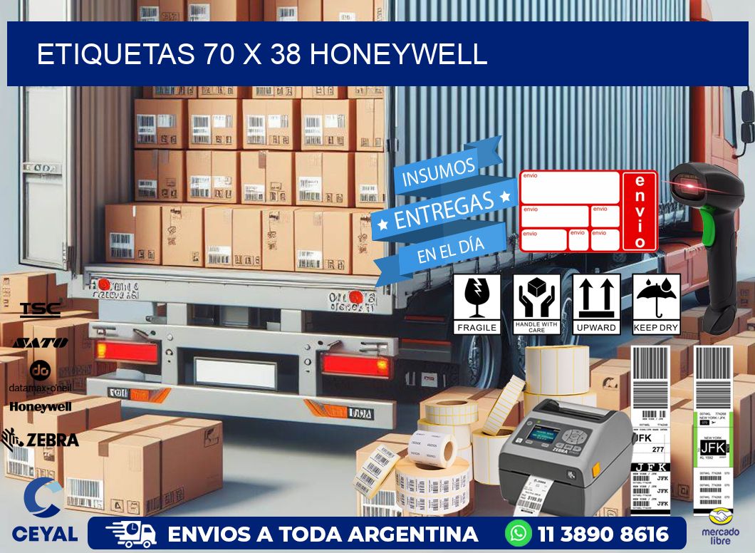 ETIQUETAS 70 x 38 HONEYWELL