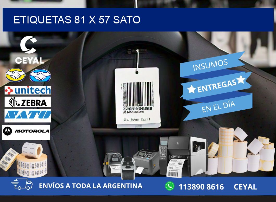 ETIQUETAS 81 x 57 SATO