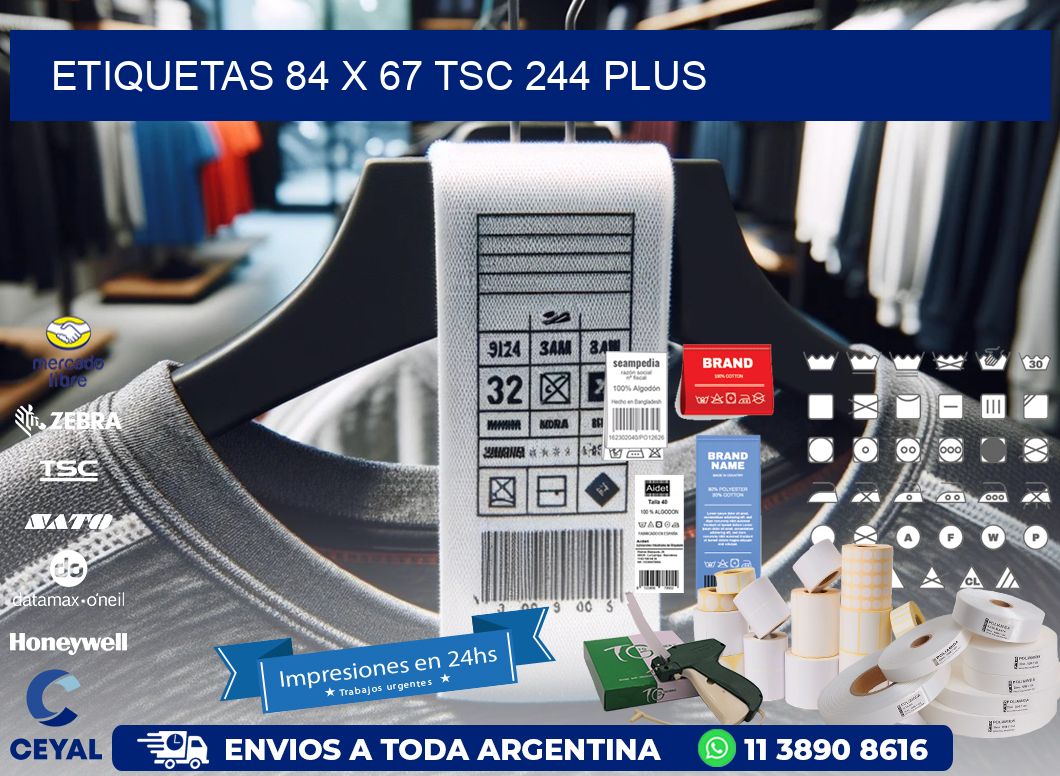 ETIQUETAS 84 x 67 TSC 244 PLUS