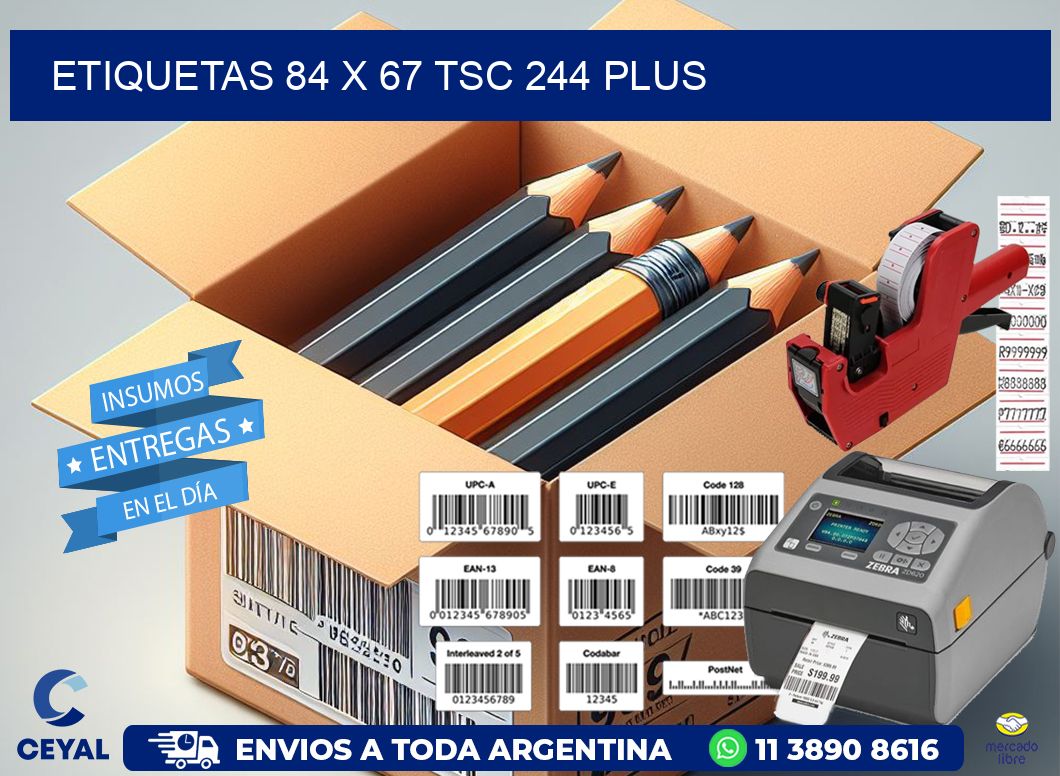 ETIQUETAS 84 x 67 TSC 244 PLUS