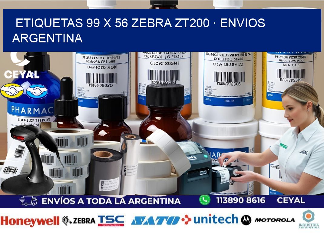 ETIQUETAS 99 x 56 ZEBRA ZT200 · ENVIOS ARGENTINA
