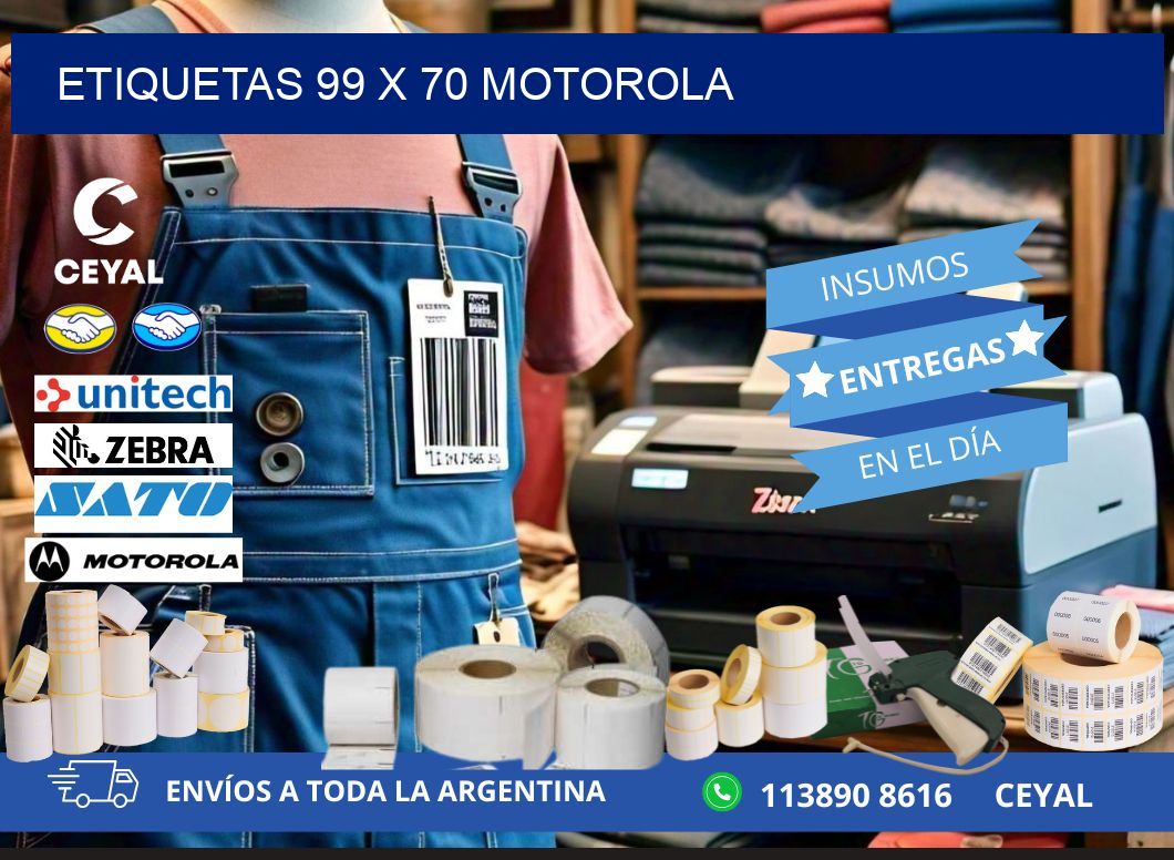 ETIQUETAS 99 x 70 MOTOROLA