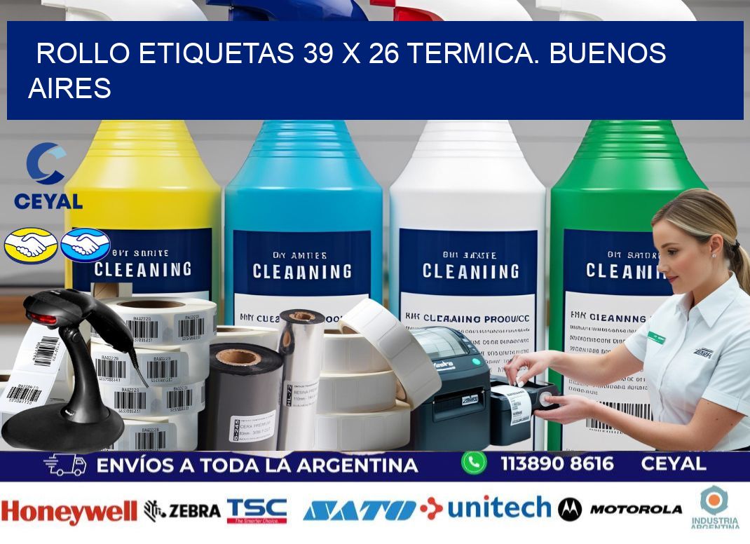 Rollo etiquetas 39 x 26 termica. Buenos Aires