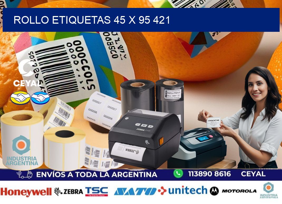 Rollo etiquetas 45 x 95 421