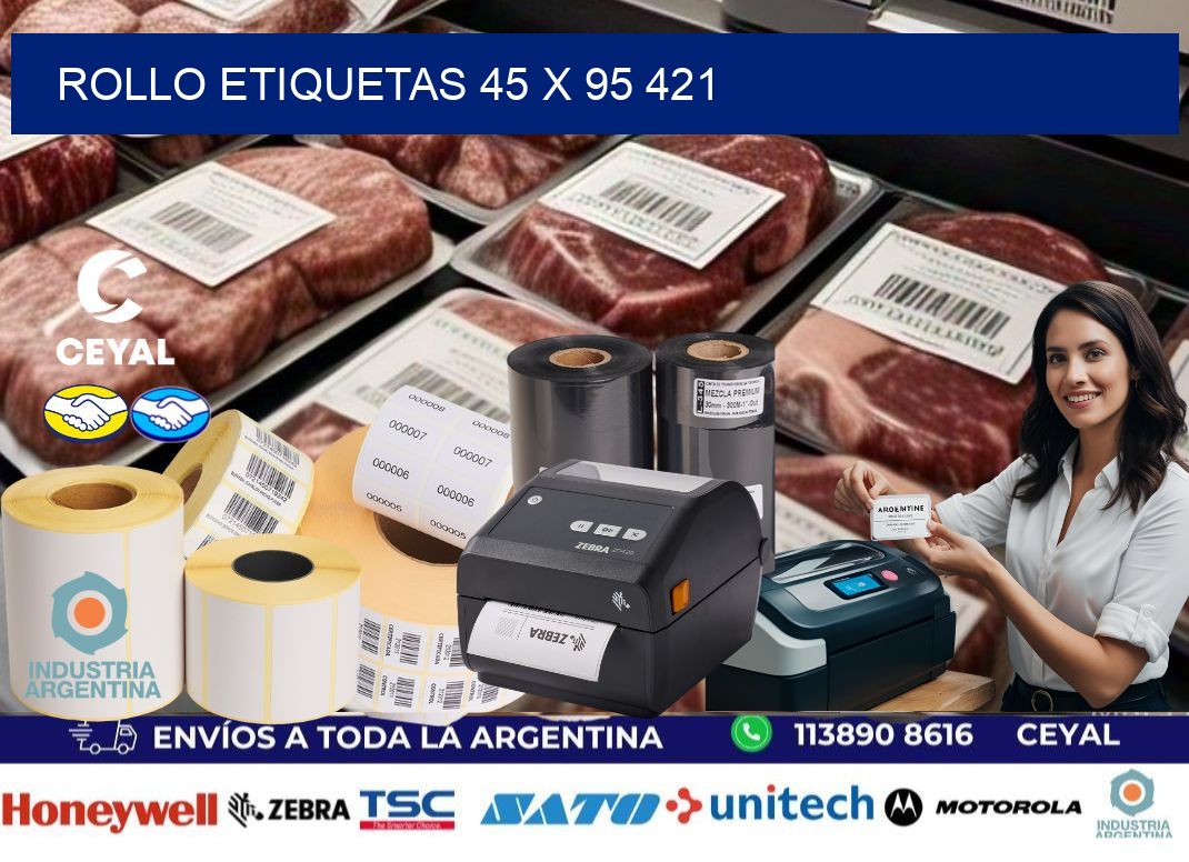 Rollo etiquetas 45 x 95 421