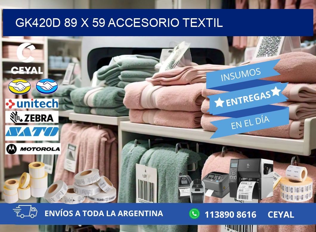 GK420D 89 x 59 ACCESORIO TEXTIL