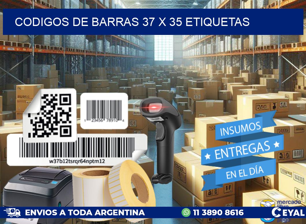 codigos de barras 37 x 35 etiquetas