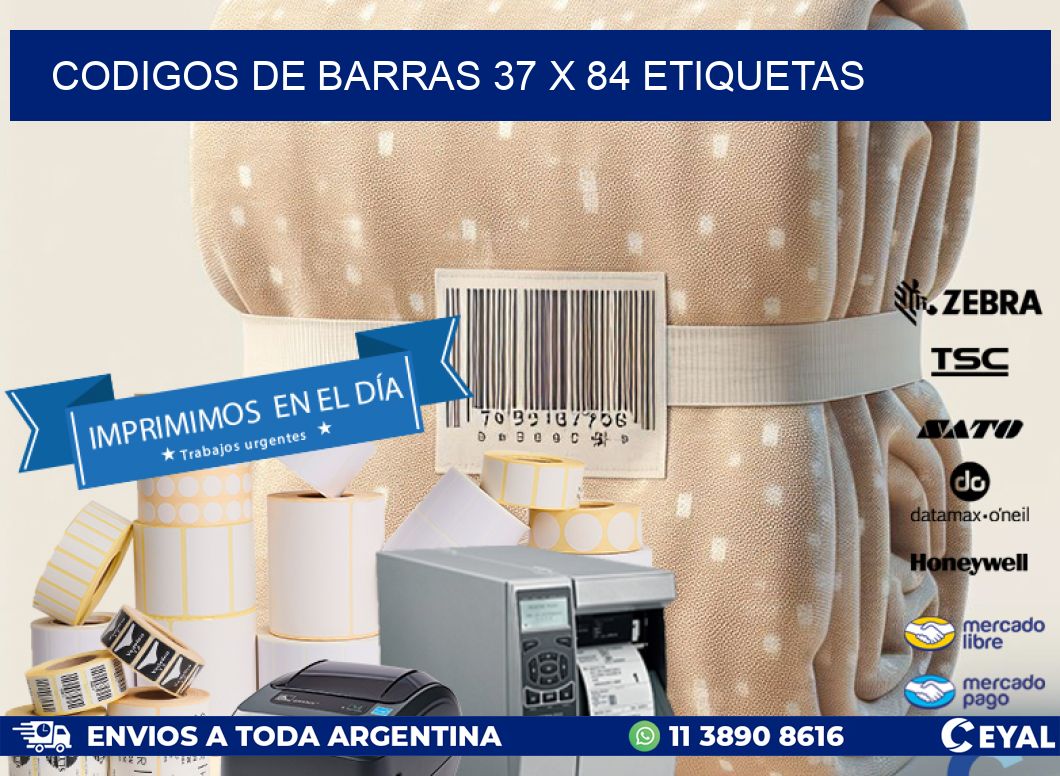 codigos de barras 37 x 84 etiquetas